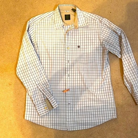 Timberland collared button down long sleeved shirt. size medium - Picture 1 of 6